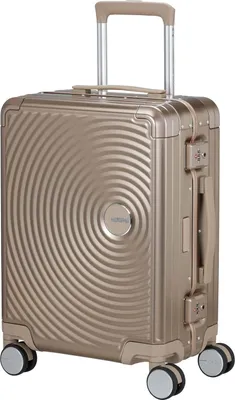 Zdjęcie produktu dla Walizka American Tourister SOUNDBOX ALU SPINNER 55/20 TSA, kolor brązowy