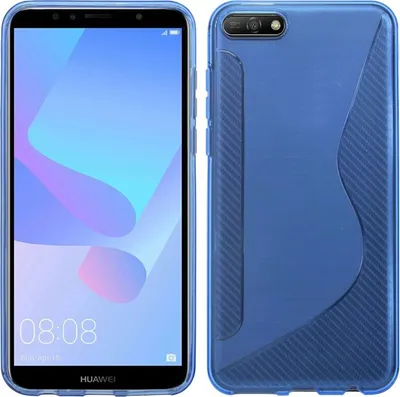 Obrázok produktu pre Huawei Y5 2018 mobilný telefón Silikónový ochranný kryt puzdro Black Blue