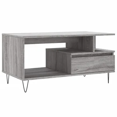 Produktbild von vidaXL Couchtisch Grau Sonoma 90x49x45 cm Holzwerkstoff