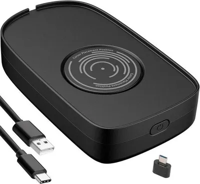 Image de Souris à déplacement automatique – pour une utilisation active de l'écran d'ordinateur – sans câble USB – déplacement silencieux – noir