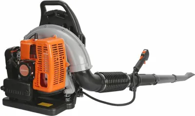 Produktbild von Laubbläser, 2-Takt-Benzinmotor, ergonomisches Rucksackdesign, Orange