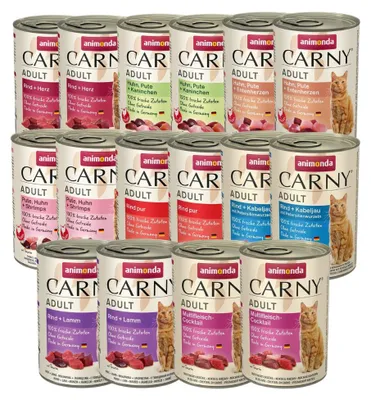 Zdjęcie produktu dla ANIMONDA Carny Adult mokra karma dla kota mix smaków 16x400g