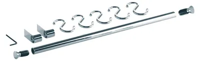 Produktbild von Relingsystem komplett 600 mm EDELSTAHL Reling Set Küchenreling Hakenleiste Küche