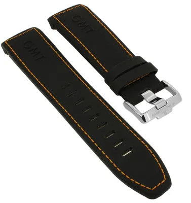 Produktbild von Jacques Lemans Liverpool Uhrenarmband schwarz Kautschuk 1-1739D 1-1739