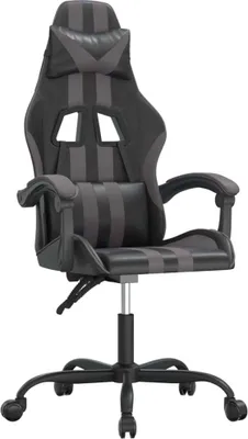 Produktbild von vidaXL Gaming-Stuhl Schwarz und Grau Kunstleder