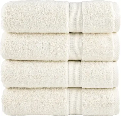 Obrázek produktu pro Premium ručníky SOLUND 4 ks krémové 70 x 140 cm 600 g/m²