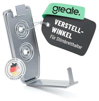 Produktbild von greate Verstellwinkel für Stirnbretthalter für Dachrinne 280 halbrund -  Germany - Rinnenhaken verzinkt