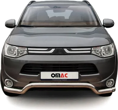 Image de Pare-Buffle Avant Pour Mitsubishi Outlander 2012-2015 en Acier Argent