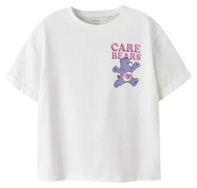 Image de NAME IT - T-shirt pour fille, collection Care Bears, modèle Nkfmumma, couleur bleu ciel et blanc, taille 146/152 cm