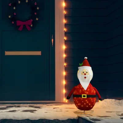 Produktbild von The Living Store Weihnachtsdeko Weihnachtsmann LED Luxus-Gewebe 60 cm