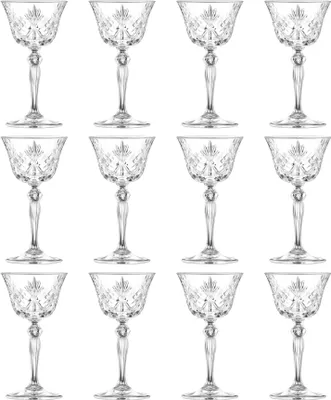 Produktbild von RCR Crystal Melodia Glas-Champagner-Untertassen – 160 ml – 12 Stück