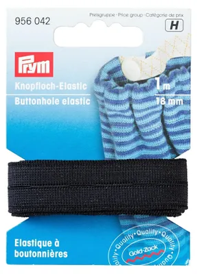 Produktbild von Prym 19560420, 18 mm, Schwarz, 1 m, 1 Stück(e), Polyester, 30 °C