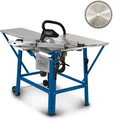 Produktbild von Scheppach Tischkreissäge TS310 | 230V Anschluss | 2200W Leistung | Sägeblatt Ø315mm | Schnitthöhe 83 mm | mit Tischverbreiterung, 2. Sägeblatt |