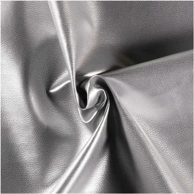Oekoleder Kunstleder Zuschnitt ab 50x140cm Lederimitat 450g/m² silber