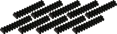 Produktbild von 10er-Pack Lüsterklemmen McPower, 12 Klemmen, 2,5mm², 3A, schwarz
