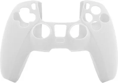 Productafbeelding van Siliconen hoesje voor PS5 controller, beschermend, kleur: wit