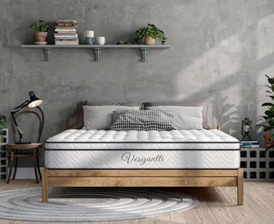 Produktbild von Vesgantti Matratze 120x200 cm, Höhe 26cm, 7-Zonen Federkernmatratze, Mittelfeste Orthopädischem Taschenfederkernmatratze (H3, Box-top 26cm)