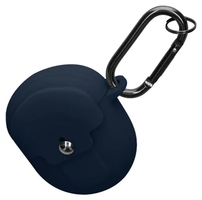 Produktbild von kwmobile Hülle kompatibel mit Google Pixel Buds Pro Hülle - Kopfhörer Case - Silikon Cover mit Verschluss - Schutzhülle in Dunkelblau