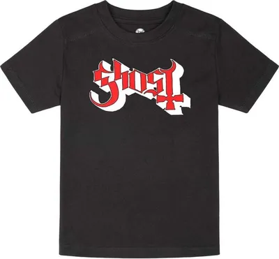 Produktbild von Ghost T-Shirt Damen Metal-Kids - Logo schwarz 104