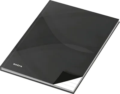 Produktbild von RNK Verlag Notizbuch "notes carbon black" DIN A5 liniert 96 Blatt / 192 Seiten