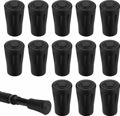 Produktbild von 8 Stück Nordic Walking Gummipuffer Set, Mit Grobem Profil Für Leki Und Andere Wanderstöcke Ideal Für Asphalt Kies Und Berge Inklusive Hochwertige Ersatz Gummistopper Als Trekkingstock Zubehör