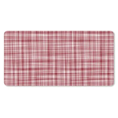 Produktbild von MuchoWow® Schreibtischunterlage Muster - Rot - Wellen 80x40 cm - XXL Mauspad - Gaming Mauspad