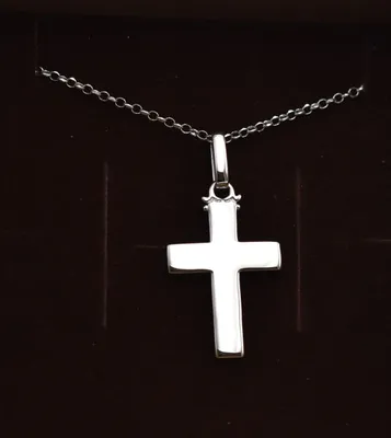 Produktbild von Engelsrufer ERP-CROSS-2 Anhänger Kreuz Flügel mit Kettenmacher Kette 45cm Silber