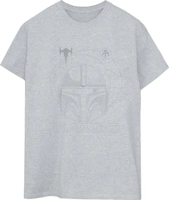 Produktbild von Star Wars - "The Mandalorian" T-Shirt für Damen BI45928 (L) (Grau)