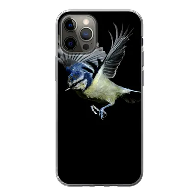 Produktbild von MuchoWow® Handyhülle Schutzhülle Hülle für iPhone 12 Pro Vogel - Federn - Porträt Silikon Softcase Handy Hülle - Abdeckung