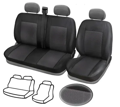 Produktbild von 2+1 Set Sitzbezüge Schonbezüge aus Polyester für Fiat Ducato 2006-2019 Premium