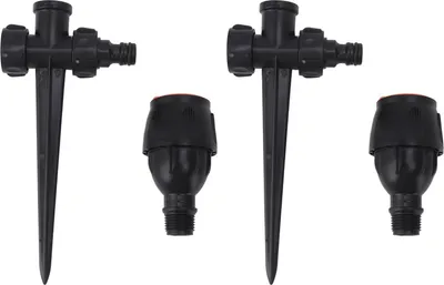 Image de 2pcs Garden Sprinklers Plastic 360 Degree Rotating Irrigation Sprinkler Large Area Coverage Sprinkler for Garden Yard Lawn