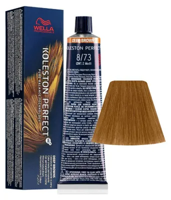 Produktbild von Wella Koleston Perfect ME+ Deep Browns, Braun, 8/73, Unisex, 60 ml, Alle Haare, Glanz