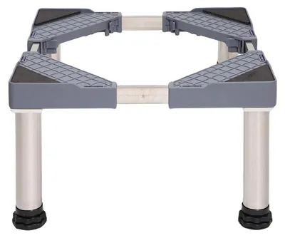Obrázek produktu pro Podstavec pro domácí spotřebiče, výškově nastavitelný, rozsah 39-41 cm, šířka 42-65 cm, nosnost 300 kg, barva šedá