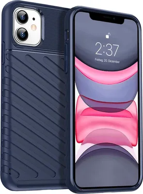 Produktbild von Conie Schutzhülle für iPhone 11 Tasche Silikon Case Muster Cover Bumper TPU Hülle in Blau