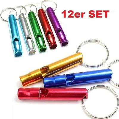 Produktbild von 12er Set Trillerpfeifen Trillerpfeife Signal-Pfeife