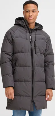 Produktbild von Blend BHMkarsin Herren Parka Winterjacke Jacke mit Kapuze regulierbarem Elastikband Reißverschlusstaschen Rippbündchen Label-Details Regular fit