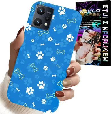 Zdjęcie produktu dla Etui Do Realme 9 Pro - Łapki Kości Pies Patrol Wzory Dla Dzieci