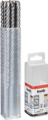 Produktbild von KWB HB5 SDS Plus Hammerbohrer, 265/200 mm, Ø 10 mm, 10 Stück