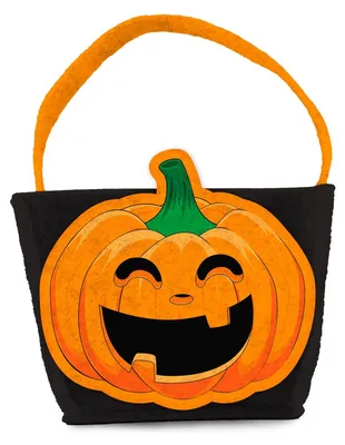 Trick or Treat Bag aus Filz, mehrfarbig, 1 Stück, Halloween