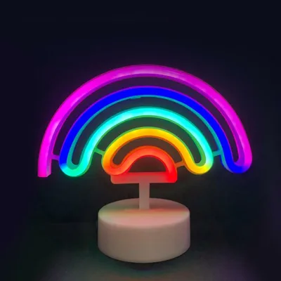 Image de Éclairage ACA DUHA, 66 ampoules LED néon, alimentation par piles (3 x AA) / USB, RGB, IP20, 23 x 10 x 19,5 cm F04003303