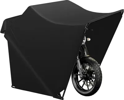 Immagine prodotto di Tenda per moto - Garage pieghevole - Robusto tessuto Oxford - Telo protettivo - Con borsa per il trasporto - Nero