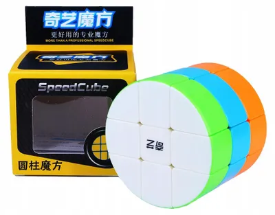 Imagen del producto de Cubo mágico QiYi de 3 capas, sin pegatinas, de colores brillantes