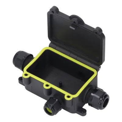 Produktbild von 4-Wege-Verteilerdose, wasserdichte Verteilerdose, IP68-Verteilerdose, Kunststoff-Verteilerdose, Außenverteilerdose, externe Verteilerdose