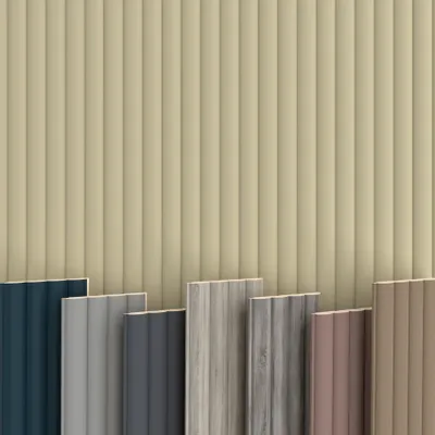 Produktbild von WAVE Lamellen 2,75m HEXIM - MDF Holz Lamellenwand Wandpaneele Lamellenverkleidung Wandverkleidung Lamellenpaneele Holzpaneele Natur (1 Paneel, Wave De Luxe Palomino)
