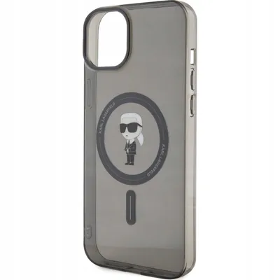 Immagine prodotto di Karl Lagerfeld Klhmp15Mhfcknok Custodia rigida per Iphone 15 Plus / 14 Plus 6,7 Czarny/Nero Iml Ikonik Magsafe