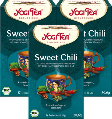 Produktbild von 3 x  YOGI TEA Sweet Chili | 3 x 30,6g