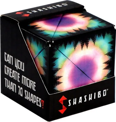 A product box for a Shashibo toy.