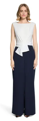 Produktbild von Vera Mont Damen Jumpsuit mit weitem Bein Dunkelblau/Weiß,42