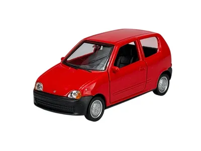 Produktbild von Welly Fiat Seicento Rot 1:34-1:39 Die Cast Metall Modell Neu im Kasten 43855