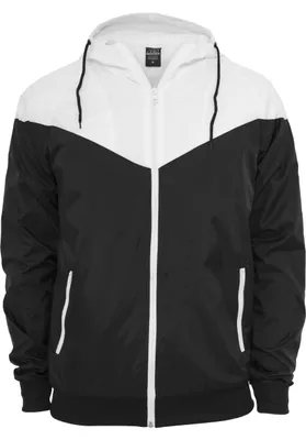 Produktbild von Urban Classics Herren Herren Arrow Windrunner Jacke, Blk/Wht, XL